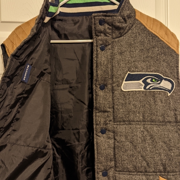 NFL TEAM SEATTLE SEAHAWKS VEST MENS SIZE XL - Picture 8 of 8